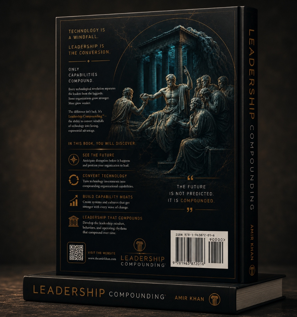 Leadership Compounding — Book on Executive Desk