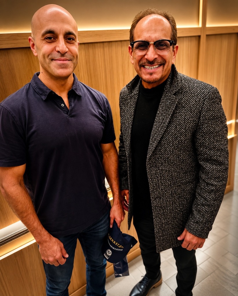 Amir Khan with Ali Ghodsi, Co-Founder & CEO of Databricks
