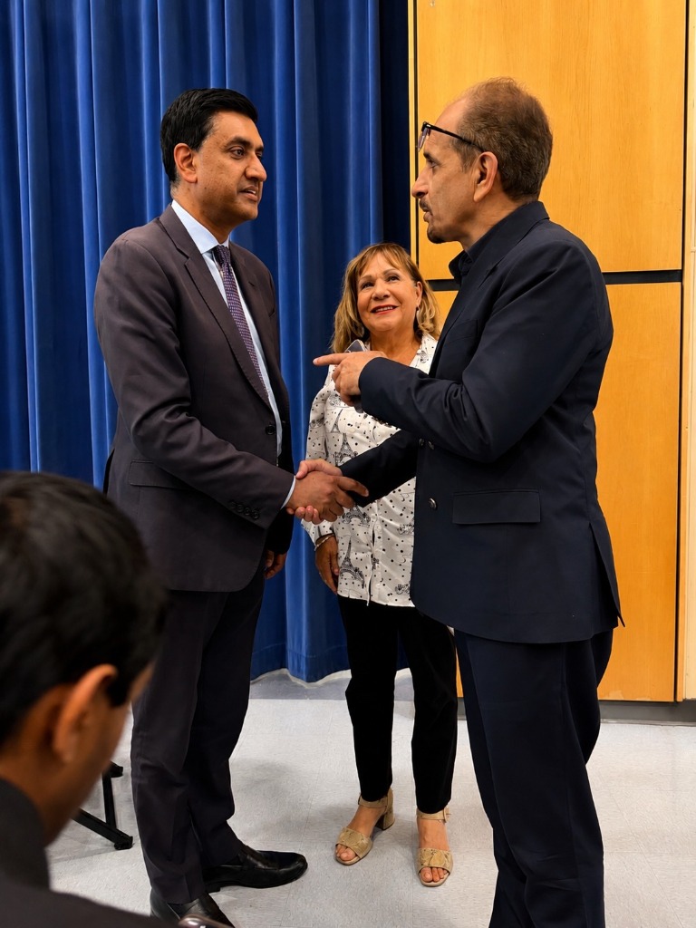 Amir Khan meeting with U.S. Congressman Ro Khanna on Youth Mental Health