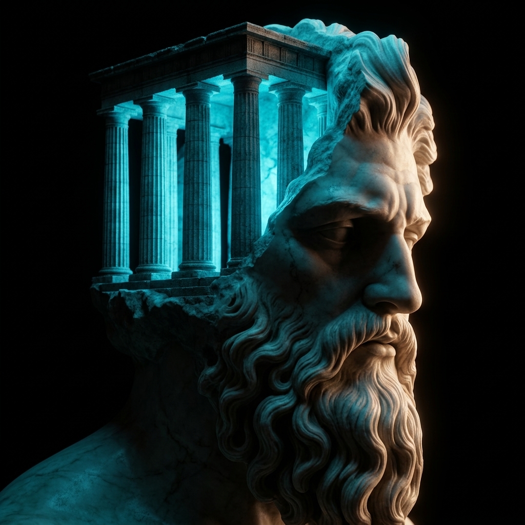 Mind as Classical Architectural Colonnade Temple